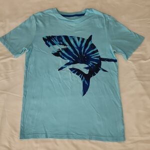 Circo Light Blue T-Shirt With Shark. Size Large 12-14